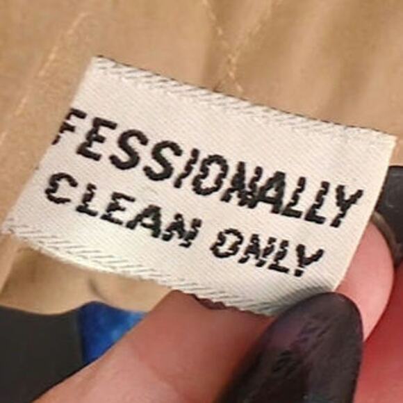 Vintage tan Faux Fur Coat made in USA sz M - Picture 5 of 6